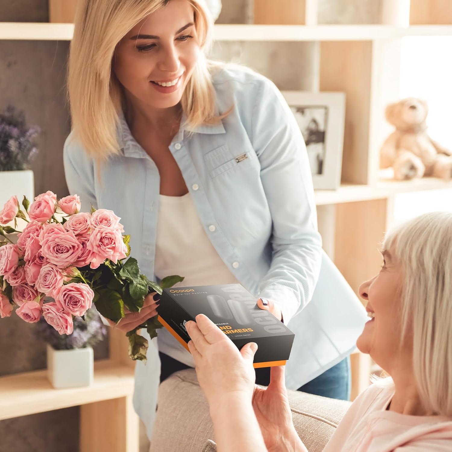 imageOCOOPA 2 in 1 Magnetic Rechargeable Hand Warmers UT2s Mini Electric Handwarmers 2 Pack Split USBC Reusable Portable Pocket Heater Raynauds Golf Christmas Tech Gifts for Women MenNavy Blue