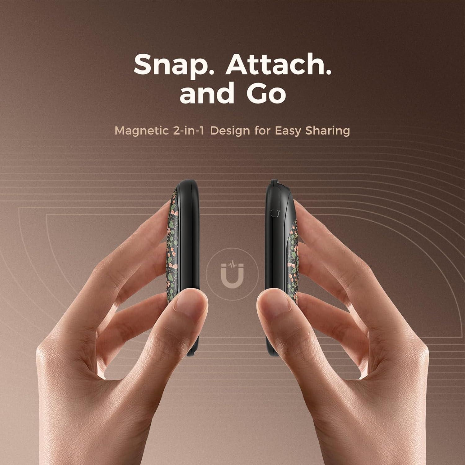 imageOCOOPA Magnetic Hand Warmers Rechargeable 2 Pack Electric Handwarmers Smart Heating UL Certified 3SettingsPortable Heater Ultra Slim Pocket Hunting Essentials Gifts for Christmas Men UT3 LiteArtists in bloom City Garden