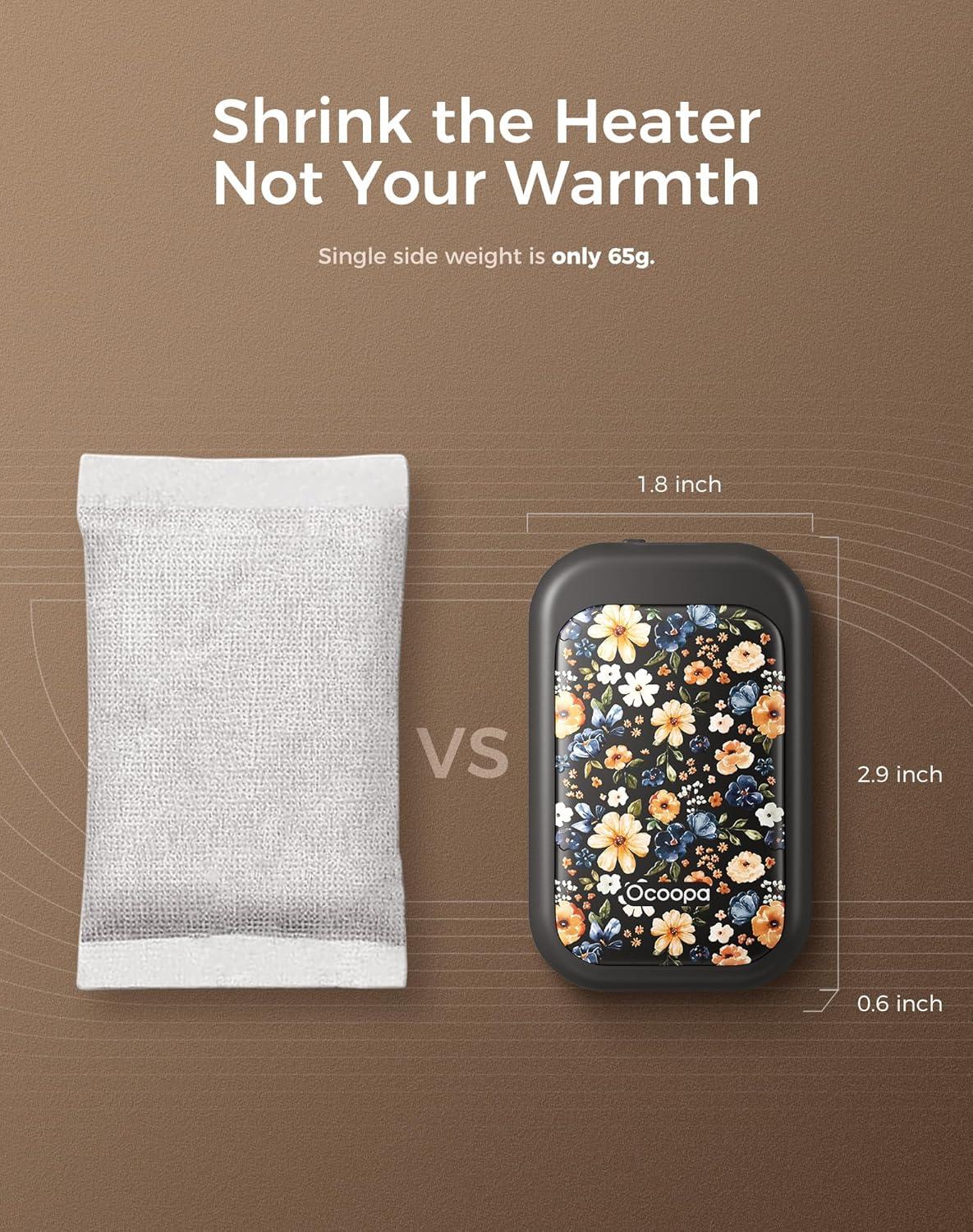 imageOCOOPA Magnetic Rechargeable Hand Warmers 2 Pack CardStyle Electric AI Hand Warmers 5000mAh Pocket Portable Hands Heater UL Certified for Men Women Hunting Essentials UT4 YoungMeadow Whisper