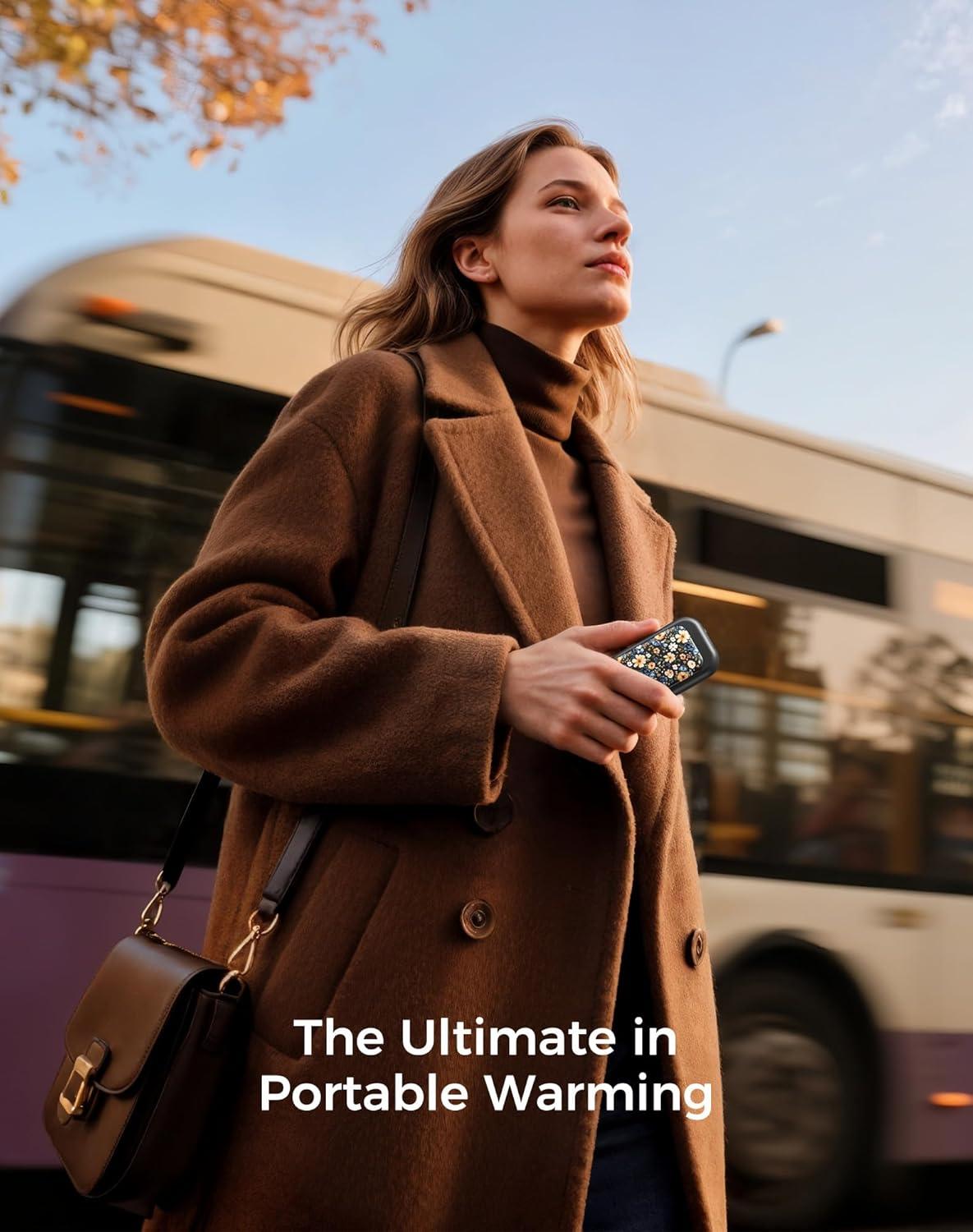 imageOCOOPA Magnetic Rechargeable Hand Warmers 2 Pack CardStyle Electric AI Hand Warmers 5000mAh Pocket Portable Hands Heater UL Certified for Men Women Hunting Essentials UT4 YoungMeadow Whisper