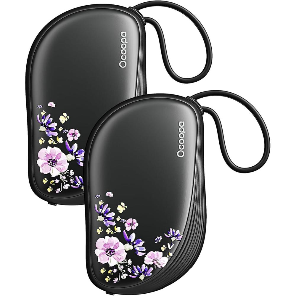 imageOCOOPA Hand Warmers Rechargeable 2 Pack Ultra Slim Electric Hand Warmers Portable Pocket Heater CombInspired Fits in GlovesUL Certified Winter EssentialsUT5 SwayNocturne GardenOcoopa x Collab Edition