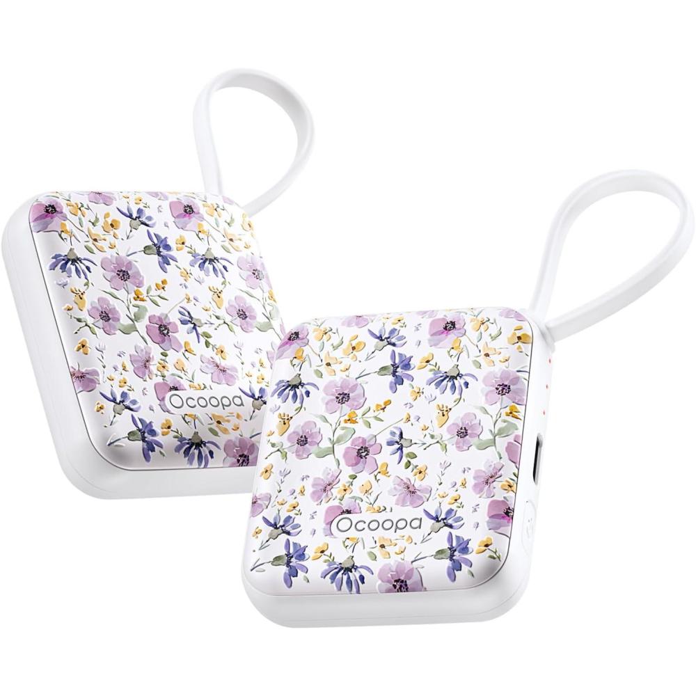 imageOCOOPA Hand Warmers Rechargeable Smart Temp Control 7H2 Long Safe Heat Ultra Slim PocketSize Design That Fits Gloves Gifts for Women Outdoor Office Commute UT5 NanoNocturne Garden