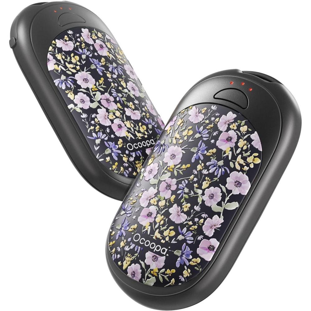 imageOCOOPA Magnetic Hand Warmers Rechargeable 2 Pack Electric Handwarmers Smart Heating UL Certified 3SettingsPortable Heater Ultra Slim Pocket Hunting Essentials Gifts for Christmas Men UT3 LiteArtists in Bloom Noctune Garden