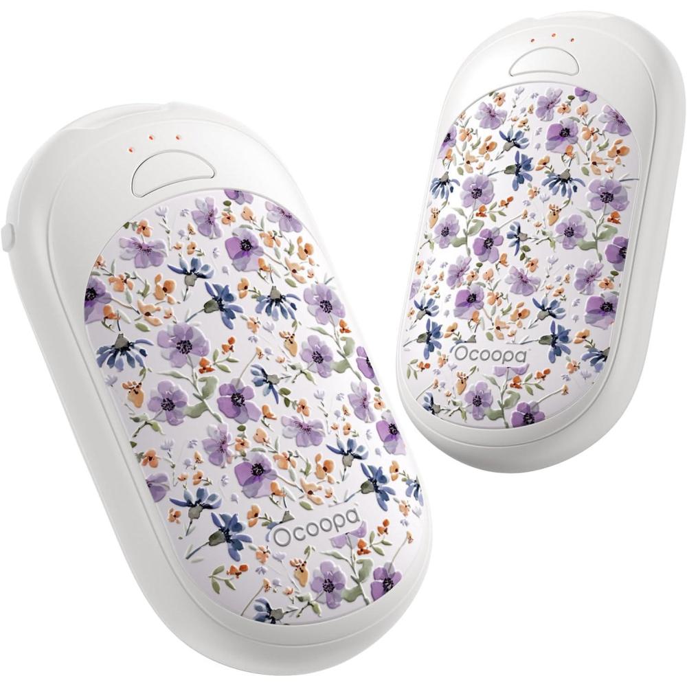 imageOCOOPA Magnetic Rechargeable Hand Warmers 2 Pack Ultrathin Electric Handwarmers Portable PocketSized Heater for Men Women Purse Must Haves Union UT3 LiteNocturne Garden