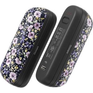 OCOOPA 2 in 1 Magnetic Rechargeable Hand Warmers, UT2s Mini Electric Handwarmers 2 Pack, Split USB-C, Reusable Portable Pocket Heater, Raynauds, Golf, Christmas, Tech Gifts for Women Men(Nocturne Garden)