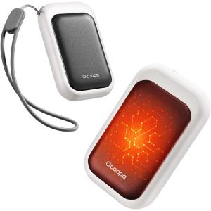 OCOOPA AI Magnetic Hand Warmers Rechargeable 2 Pack, 5000mAh Ultra-Thin Electric Glove Heater Handwarmer,UL Certified, Men Women Gifts for Christmas,Birthday,Winter Essentials,UT4 Young(Starlit Black)