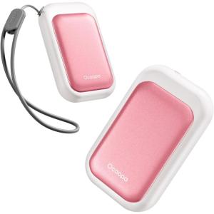 OCOOPA AI Magnetic Hand Warmers Rechargeable 2 Pack, 5000mAh Ultra-Thin Electric Glove Heater Handwarmer,UL Certified, Men Women Gifts for Christmas,Birthday,Winter Essentials,UT4 Young(Rose Pink)