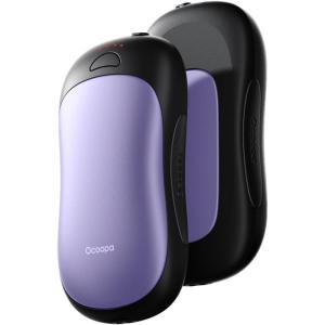 OCOOPA AI Smart Magnetic Double-Sided Heating Hand Warmers Rechargeable 2 Pack,10000mAh Electric Heater, Larger Warming Surface, 4 Heat Levels, Max 136°F, Men Gifts for Christmas,UT3 PRO(Royal Purple)