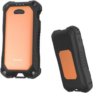 OCOOPA IP56 Waterproof Hand Warmers Rechargeable 10000mAh, Extra Heat Mode,16hrs Heat, Handwarmer with Torchlight, PD & QC Electric Hand Warmer, Winter Outdoor Gifts for Men Hunting Camping Hiking(Orange_2 pack)