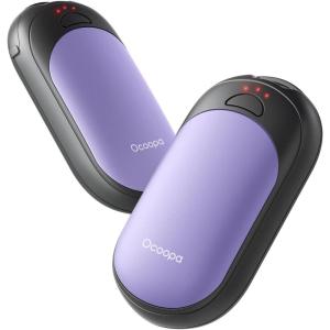 OCOOPA Magnetic Hand Warmers Rechargeable 2 Pack, Electric Handwarmers, Smart Heating UL Certified, 3-Settings,Portable Heater, Ultra Slim Pocket, Hunting Essentials, Gifts for Christmas Men, UT3 Lite(Purple)