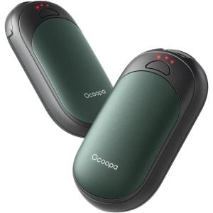 OCOOPA Magnetic Hand Warmers Rechargeable 2 Pack, Electric Handwarmers, Smart Heating UL Certified, 3-Settings,Portable Heater, Ultra Slim Pocket, Hunting Essentials, Gifts for Christmas Men, UT3 Lite(Green)