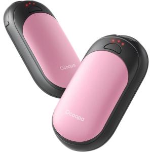 OCOOPA Magnetic Hand Warmers Rechargeable 2 Pack, Electric Handwarmers, Smart Heating UL Certified, 3-Settings,Portable Heater, Ultra Slim Pocket, Hunting Essentials, Gifts for Christmas Men, UT3 Lite(Pink)