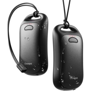 OCOOPA Magnetic Hand Warmers Rechargeable 2Pack, IP45 Water Resistant, UL Certified, Ergonomic Electric Hand Warmer, Up to 9hrs, Pocket Size, Raynauds, Golf, Outdoor, Tech Gifts for Men, UT4 Urban(Midnight Black)