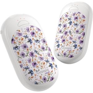 OCOOPA Magnetic Rechargeable Hand Warmers 2 Pack, Ultrathin Electric Handwarmers, Portable Pocket-Sized Heater, for Men, Women Purse Must Haves, Union UT3 Lite(Nocturne Garden)