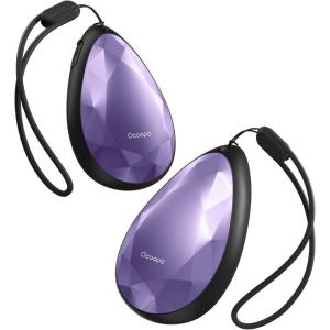 OCOOPA Women Rechargeable Hand Warmers 2 Pack, Portable, Stylish, Diamond-Shape Magnetic Electric Handwarmer, Reusable Pocket Heater, 2025 Tech Gifts for Christmas, Raynaud, Hiking, Camping, UT4 Rare(Purple)