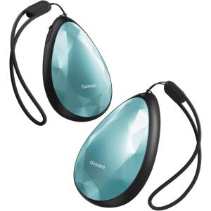 OCOOPA Women Rechargeable Hand Warmers 2 Pack, Portable, Stylish, Diamond-Shape Magnetic Electric Handwarmer, Reusable Pocket Heater, 2025 Tech Gifts for Christmas, Raynaud, Hiking, Camping, UT4 Rare(Green)