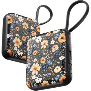 Ocoopa Hand Warmers Rechargeable UT5 Nano – Slim Electric Pocket Heater, Smart Temp Control, 14Hrs Battery, UL Safety, Artists in Bloom Design, Practical Gifts for Women, Christmas, Outdoor, Office(Meadow Whsiper)